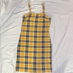 Plaid Bodycon Cami Dress
